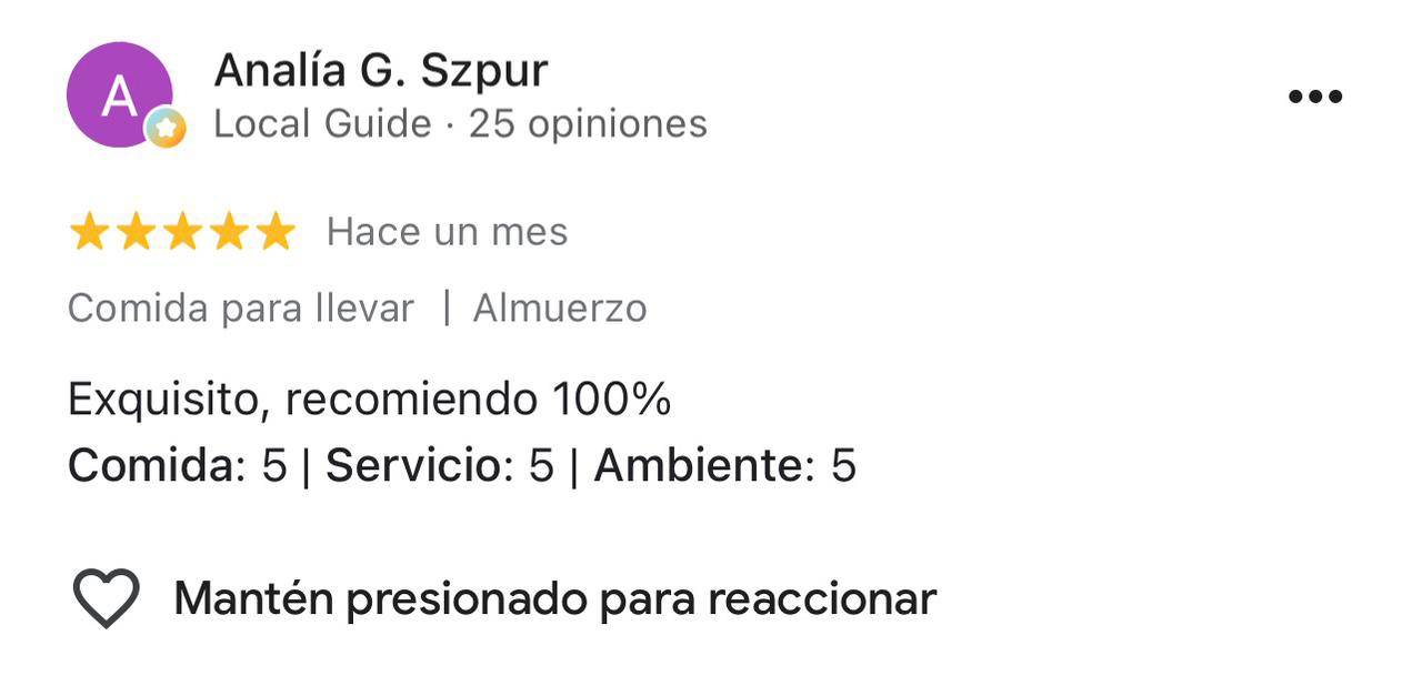 Reseña de cliente